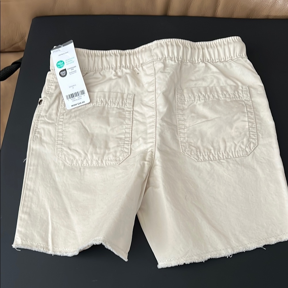 Carter's Beige Shorts with Pocket Detail